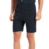 Lesmart Men's Black Printed Soft Feel Golf Shorts